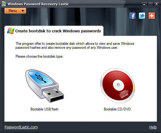 freeware del disco di avvio di ripristino della password di Windows XP